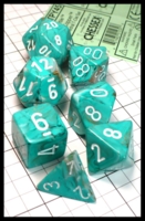 Dice : Dice - Dice Sets - Chessex - Marble Oxi-Copper CHX TPY45 - Dark ages